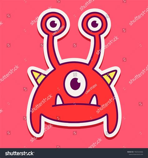 Cute Doodle Monster Designs Coloring Backgrounds Stock Vector Royalty Free 1902543466