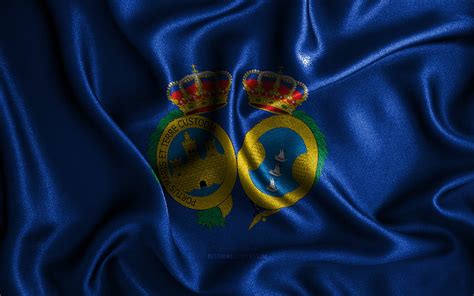 Huelva Flag Silk Wavy Flags Spanish Provinces Day Of Huelva