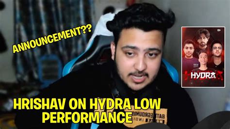 Why Hydra Performance Low Hrishav On Announcement Hydra Official