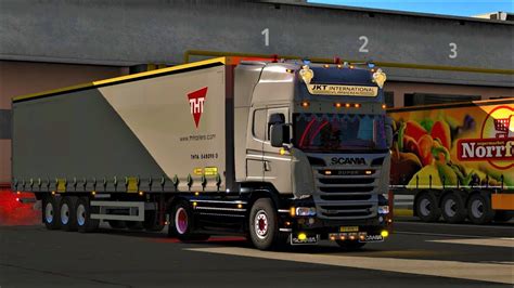 ETS2 SCANIA R580 V8 Delivering Used Packaging To Norffood YouTube