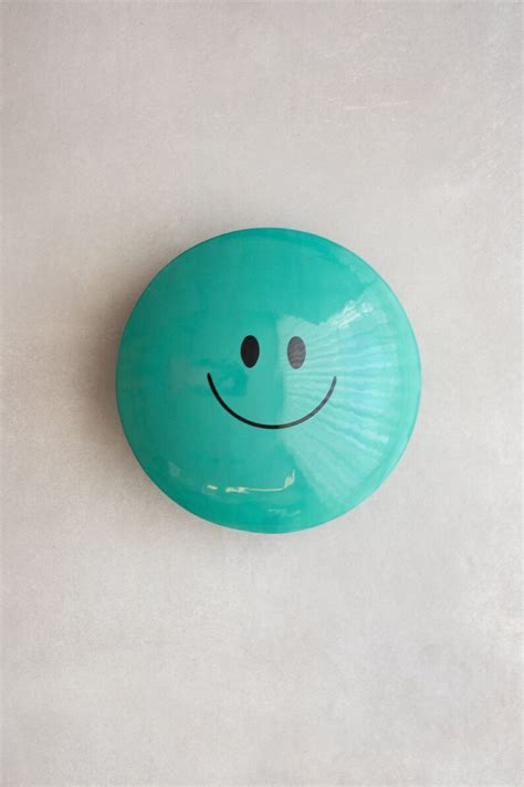 Ceramic Smiley Wall Art Teal Mandm Ceramic Wall Hanging Dome Wall Art