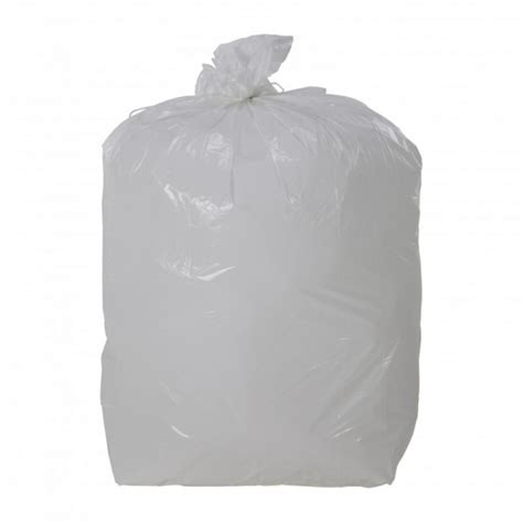 Sac poubelle 10L HD blanc 10µ Carton de 1000 20rlx de 50 sacs