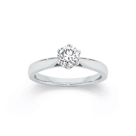 18ct White Gold Diamond Solitaire Ring | Prouds