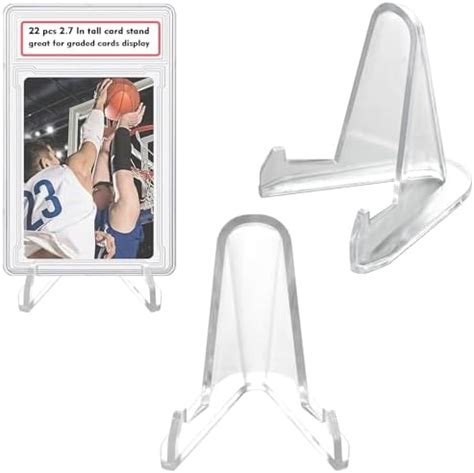 LRANFOW Thickened Acrylic Card Stands Mini Easel Holder Sports Card