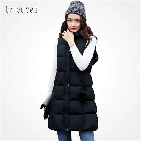 Brieuces Winter Vest Women 2017 New Fashion Waistcoat Slim Vests Hooded