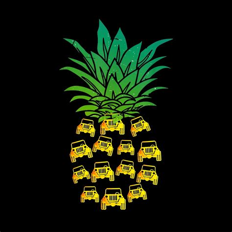 Jeep Pineapple Png File Png Download T For Jeep Lover Etsy