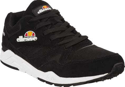 Ellesse Mens Low Top Sneakers Black Uk Shoes And Bags