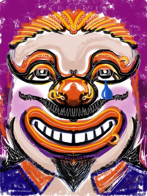 Tears of a clown Mixed Media by Russell Pierce | Fine Art America