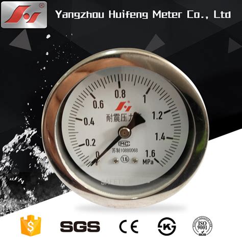 Stainless Steel Low Pressure Mpa Psi Bar Pressure Gauge Manometer