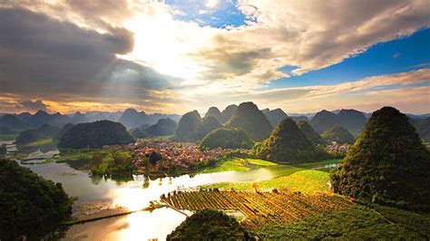 Behold Impressive Karst Lands And Crystal Clear Lakes At The Yunnan