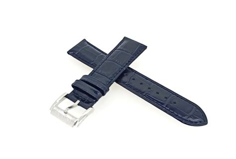 Jaguar Acamar Chrono Uhrenarmband Leder blau Krokoprägung J968 2