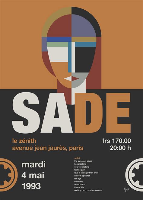 No269 My Sade Concert Poster Digital Art By Chungkong Art