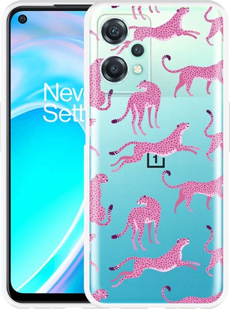 Cazy Hoesje Geschikt Voor OnePlus Nord CE 2 Lite Roze Cheeta S Bol