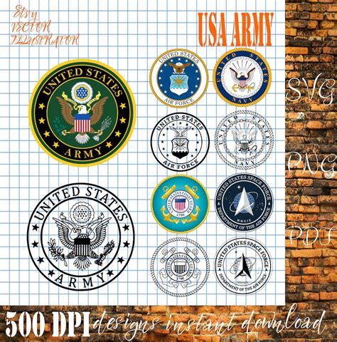 United States Army Seal Logo Svg Digital File Digital File Digital Download Perfect For Cnc