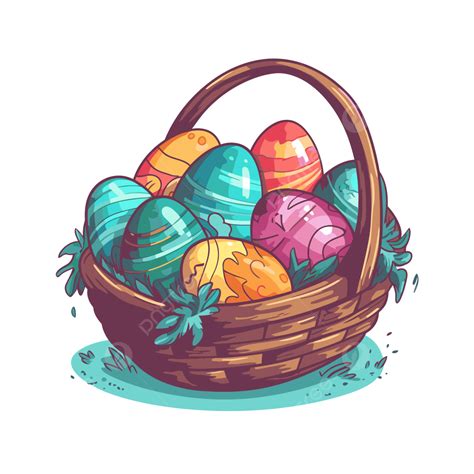 Cartoon Easter Egg Basket