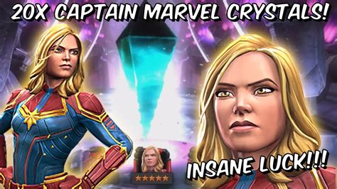 20x 5 Star Featured Captain Marvel 2019 Grandmaster Crystal Opening Marvel Contest Of