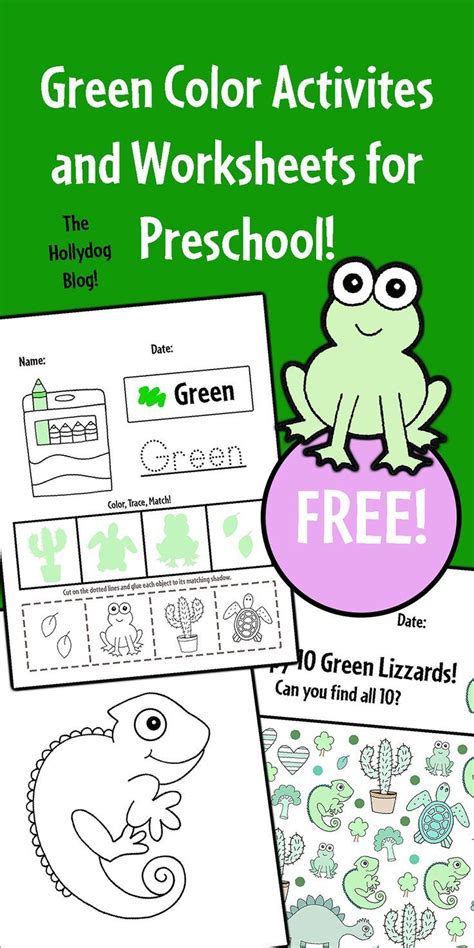 Green Color Activities And Worksheets For Preschool Color Activities Green Activities Free