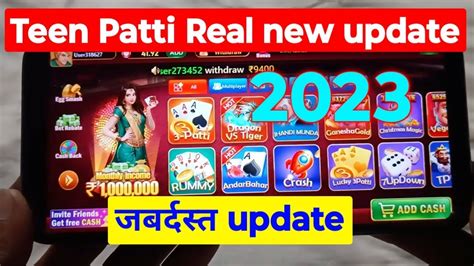 Teen Patti Real New Update In 2023 Teen Patti Real Cash Game Teen