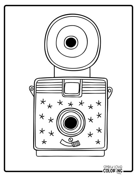 Camera Coloring Pages Free Pdf Printables Simply Love Coloring