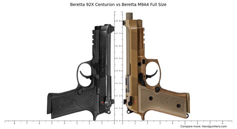 Beretta X Centurion Vs Beretta M A Full Size Size Comparison