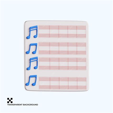 premium psd musical score sheet  notation symbols
