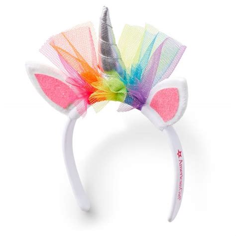 American Girl Rainbow Unicorn Headband For Dolls