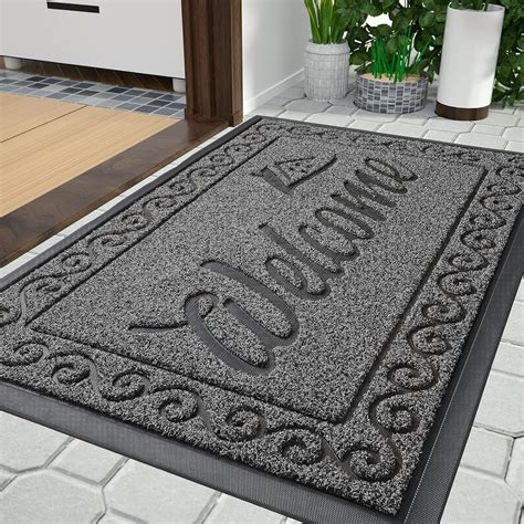 Yimobra Welcome Door Mat Heavy Duty Sturdy Front Mats For Home