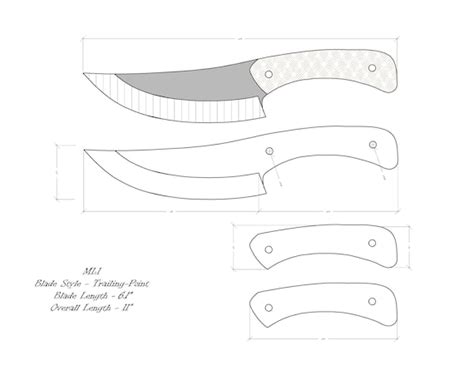 Knife Drawing Knife Sketch Knife Templates Printable Custom Etsy