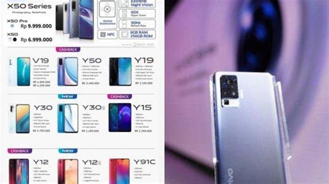 Update Daftar Harga Terbaru Hp Vivo Agustus 2020 Ada Vivo X50 V19