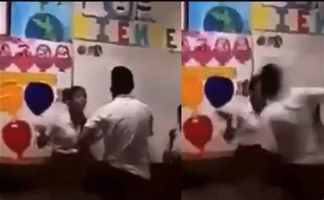 Video Golpea Brutalmente A Su Novia En Sal N De Clases