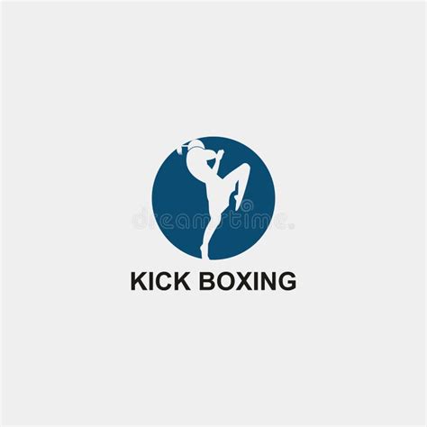 Kickboxing logo template stock illustration. Illustration of training ...