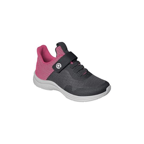 T Nis Feminino Infantil Ortop Joy Comfy Fita Aderente Preto Pink