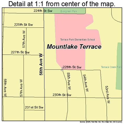 Mountlake Terrace Washington Street Map 5347490