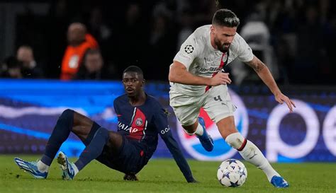 Hasil Liga Champions Psg Puncaki Klasemen Grup F Usai Lumat Ac Milan