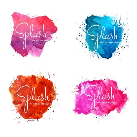 Premium Vector Abstract Colorful Watercolor Splash