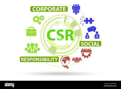 Concept Of The Csr Corporate Social Responsibility Stock Photo Alamy