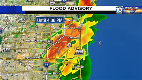 Flood Advisory Issued For Northern Miami Dade Southern Broward