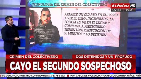 Crimen Del Colectivero Dos Detenidos Y Un Prófugo Youtube