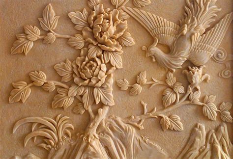 3d Embossed Floral Wallpaper Cement Peony Flower Wall Mural Etsy