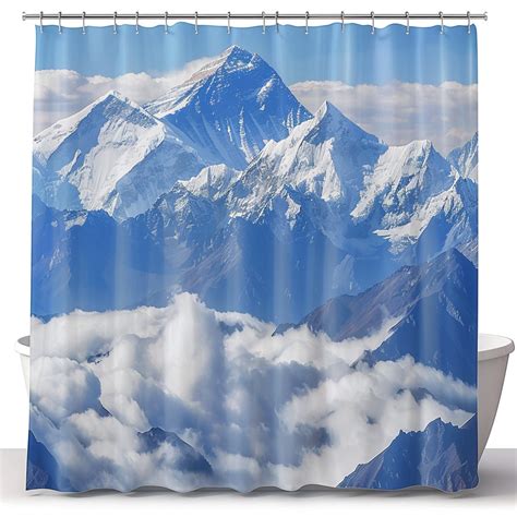 Experience The Majestic Beauty Of Mount Everest In Your Bathroom With