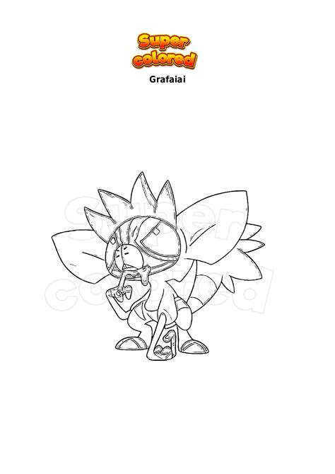 Dibujo Para Colorear Pokemon Grafaiai Supercolored