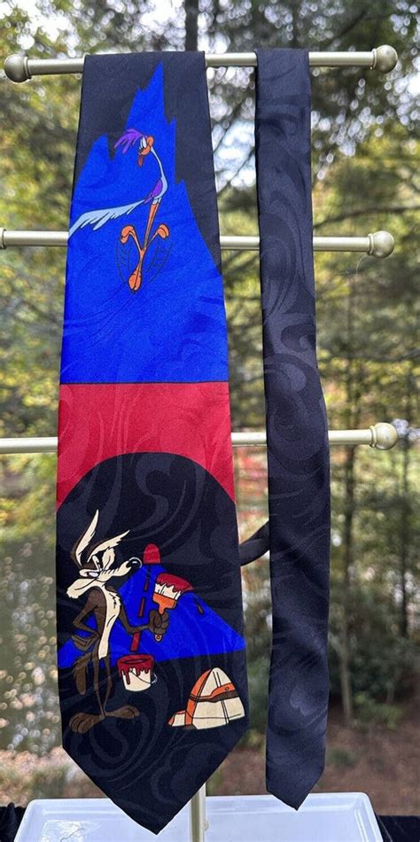 Vintage Balancine Hot Cakes Looney Tunes Tie 1993 Gem
