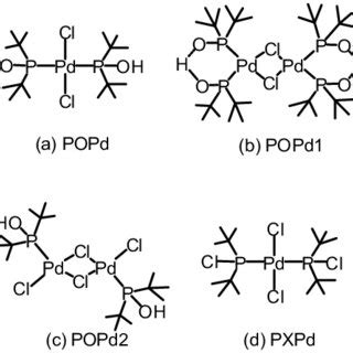 Structures Of Several Palladium Ii Complexes Employed In This Study