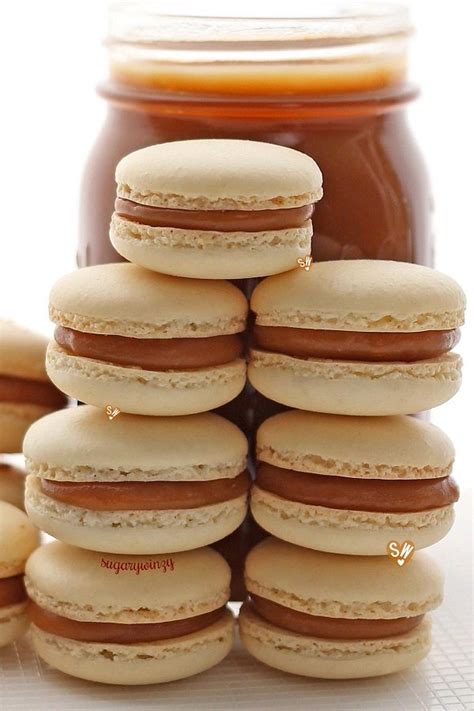 Salted Caramel Macarons Cookies And Cakes Johnnys Kitchen