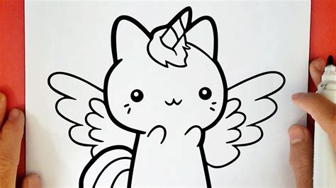 COME DISEGNARE UN GATTO UNICORNO KAWAII YouTube