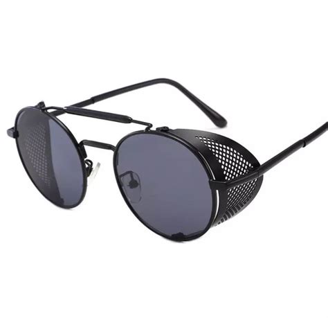 Buy Men Steampunk Sunglasses Punk Metal Goggles Online