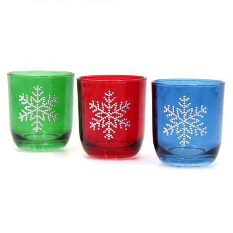 Colored Glass Tea Candle Holder for Christmas, High Quality colored ...