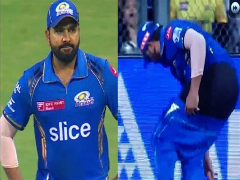 Rohit Sharma Pants Down After Dropping Ruturaj Gaikwad Catch In Mi Vs