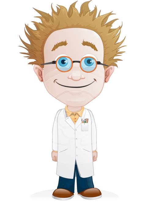 Simple Professor Cartoon Vector Character | GraphicMama