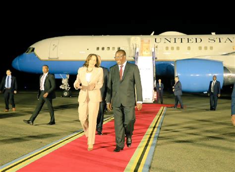 Kamala Harris ends historic visit to Ghana, arrives in Tanzania on ...